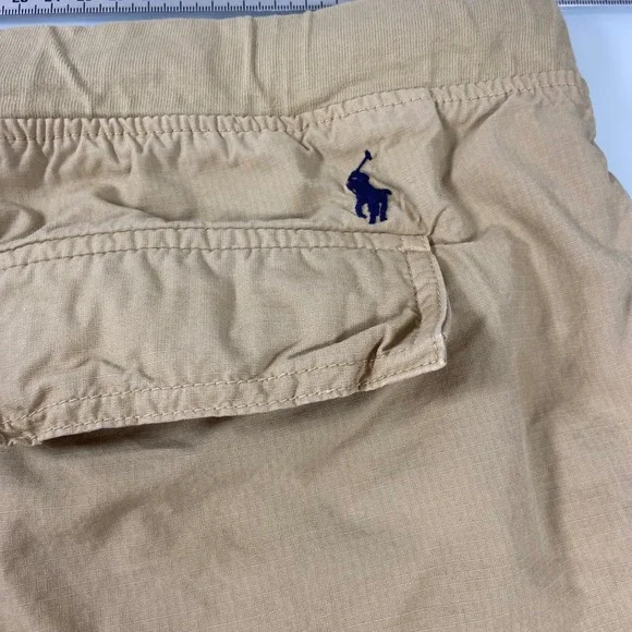 Polo‎ Ralph Lauren Boys Cargo Shorts Beige Drawstring Waist Size XL18 /20 - Picture 7 of 9